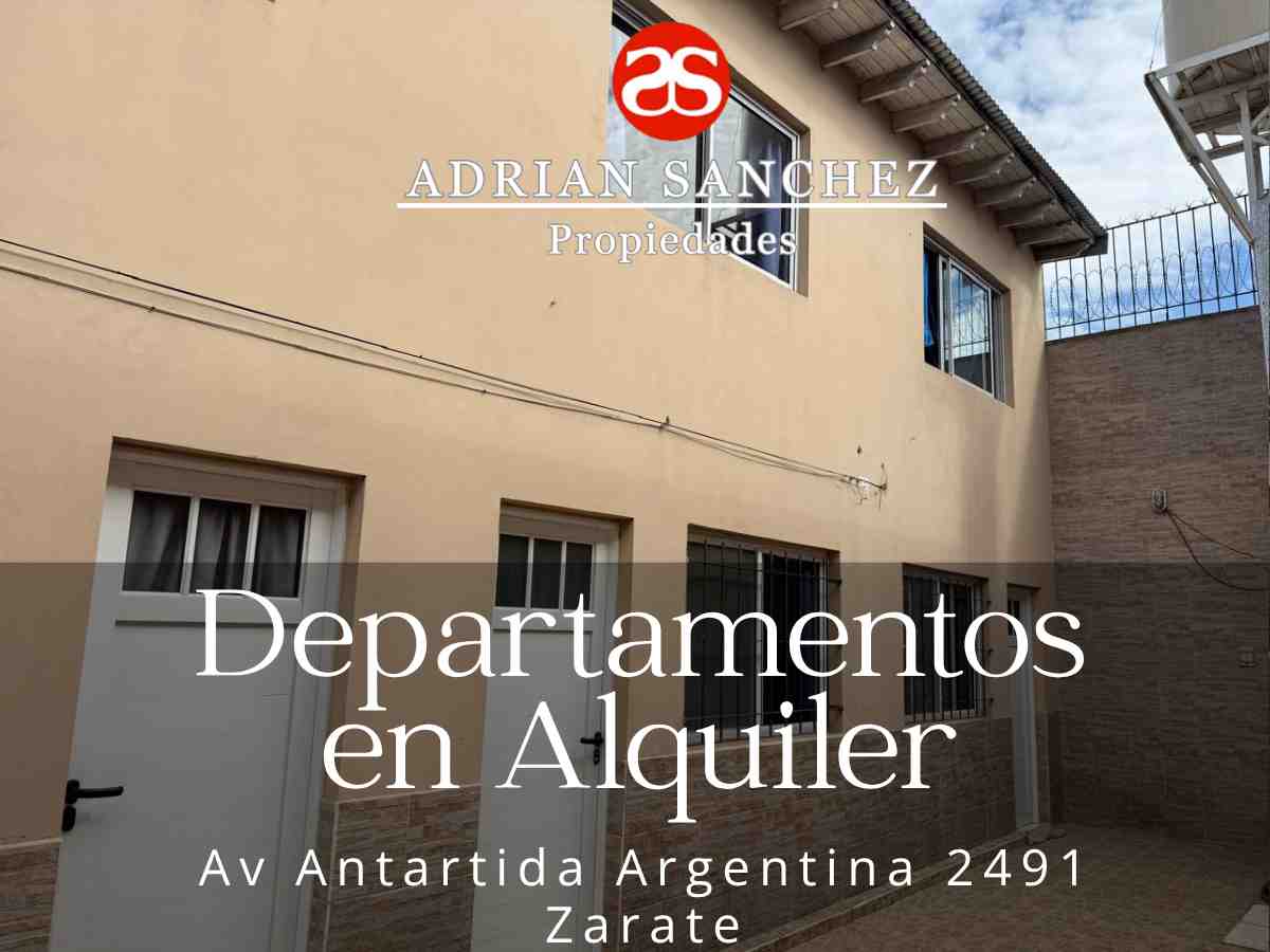 Departamentos en alquiler en Zarate!